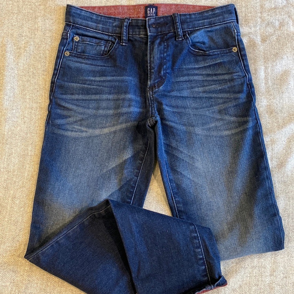 GAP denim boys regular stretch slim jeans Sz 12